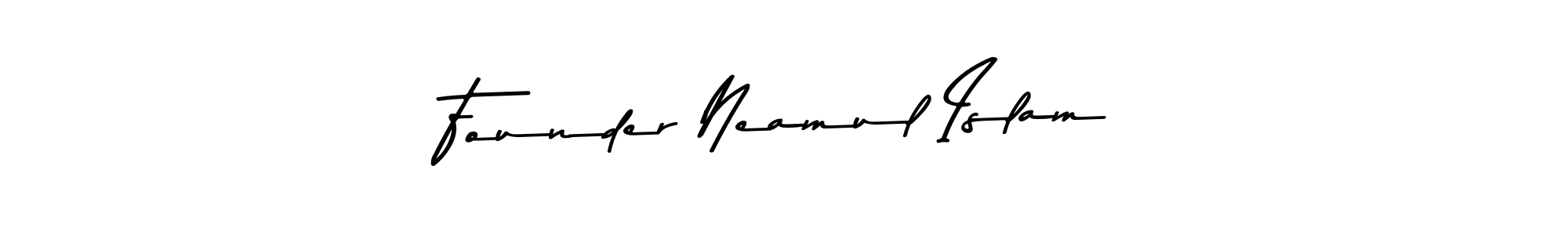 The best way (Asem Kandis PERSONAL USE) to make a short signature is to pick only two or three words in your name. The name Founder Neamul Islam include a total of six letters. For converting this name. Founder Neamul Islam signature style 9 images and pictures png