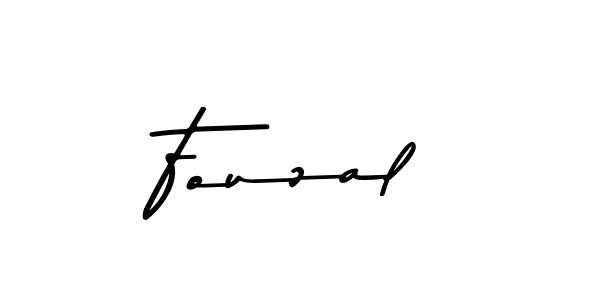 How to make Fouzal name signature. Use Asem Kandis PERSONAL USE style for creating short signs online. This is the latest handwritten sign. Fouzal signature style 9 images and pictures png