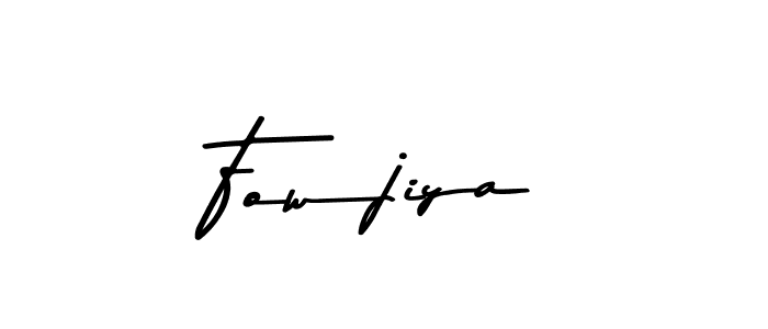 Fowjiya stylish signature style. Best Handwritten Sign (Asem Kandis PERSONAL USE) for my name. Handwritten Signature Collection Ideas for my name Fowjiya. Fowjiya signature style 9 images and pictures png