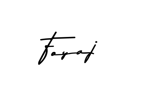 Make a beautiful signature design for name Foyaj. With this signature (Asem Kandis PERSONAL USE) style, you can create a handwritten signature for free. Foyaj signature style 9 images and pictures png