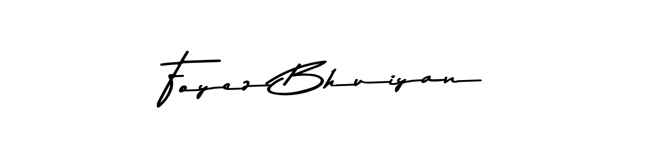 Use a signature maker to create a handwritten signature online. With this signature software, you can design (Asem Kandis PERSONAL USE) your own signature for name Foyez Bhuiyan. Foyez Bhuiyan signature style 9 images and pictures png