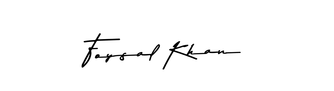 Design your own signature with our free online signature maker. With this signature software, you can create a handwritten (Asem Kandis PERSONAL USE) signature for name Foysal Khan. Foysal Khan signature style 9 images and pictures png