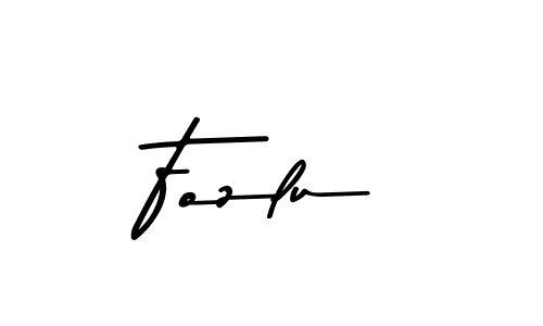 Use a signature maker to create a handwritten signature online. With this signature software, you can design (Asem Kandis PERSONAL USE) your own signature for name Fozlu. Fozlu signature style 9 images and pictures png