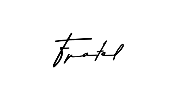 if you are searching for the best signature style for your name Fpatel. so please give up your signature search. here we have designed multiple signature styles  using Asem Kandis PERSONAL USE. Fpatel signature style 9 images and pictures png