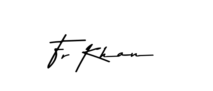 This is the best signature style for the Fr Khan name. Also you like these signature font (Asem Kandis PERSONAL USE). Mix name signature. Fr Khan signature style 9 images and pictures png