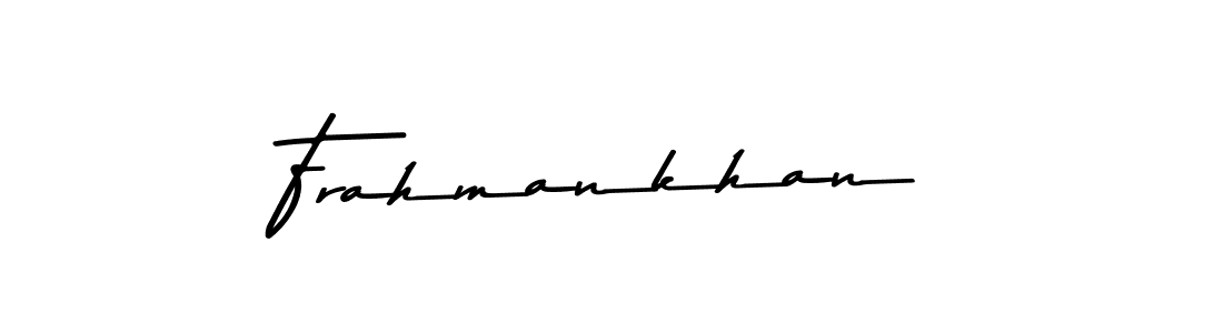 Similarly Asem Kandis PERSONAL USE is the best handwritten signature design. Signature creator online .You can use it as an online autograph creator for name Frahmankhan. Frahmankhan signature style 9 images and pictures png