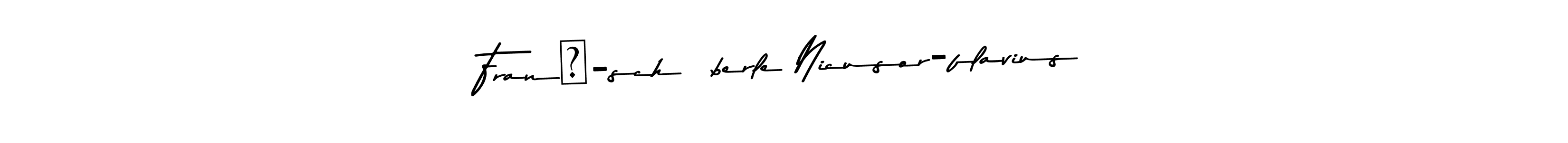 Create a beautiful signature design for name Franț-schöberle Nicusor-flavius. With this signature (Asem Kandis PERSONAL USE) fonts, you can make a handwritten signature for free. Franț-schöberle Nicusor-flavius signature style 9 images and pictures png