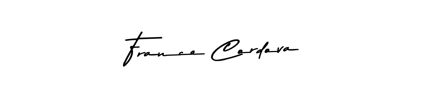 How to make France Cordova signature? Asem Kandis PERSONAL USE is a professional autograph style. Create handwritten signature for France Cordova name. France Cordova signature style 9 images and pictures png