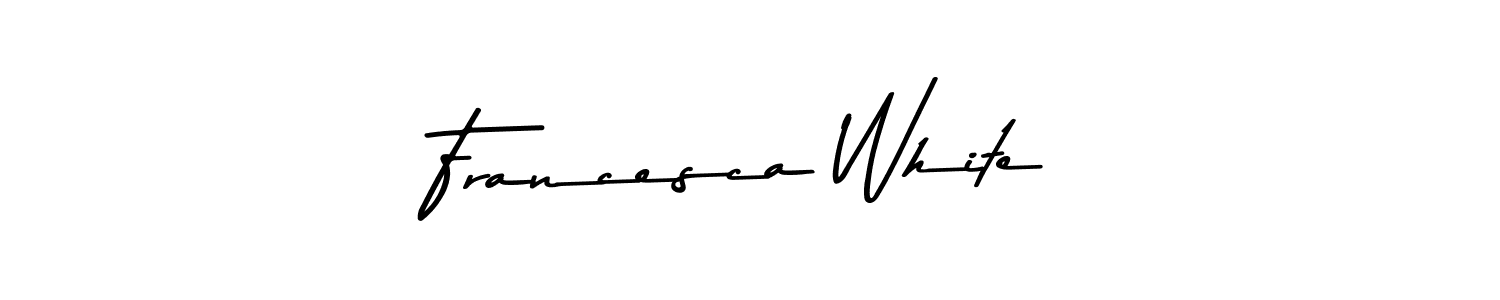 The best way (Asem Kandis PERSONAL USE) to make a short signature is to pick only two or three words in your name. The name Francesca White include a total of six letters. For converting this name. Francesca White signature style 9 images and pictures png