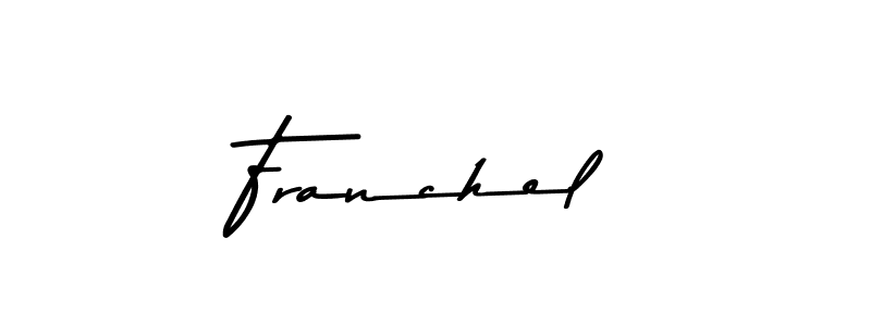 Here are the top 10 professional signature styles for the name Franchel. These are the best autograph styles you can use for your name. Franchel signature style 9 images and pictures png