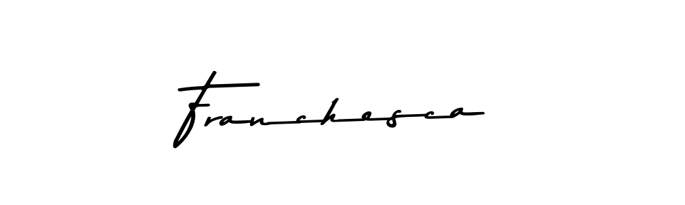 The best way (Asem Kandis PERSONAL USE) to make a short signature is to pick only two or three words in your name. The name Franchesca include a total of six letters. For converting this name. Franchesca signature style 9 images and pictures png