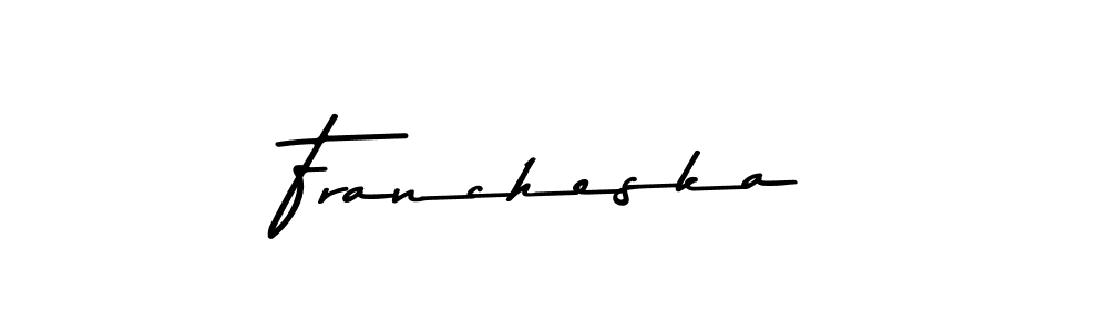 This is the best signature style for the Francheska name. Also you like these signature font (Asem Kandis PERSONAL USE). Mix name signature. Francheska signature style 9 images and pictures png