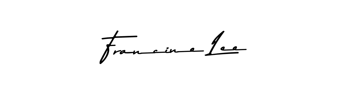 Design your own signature with our free online signature maker. With this signature software, you can create a handwritten (Asem Kandis PERSONAL USE) signature for name Francine Lee. Francine Lee signature style 9 images and pictures png