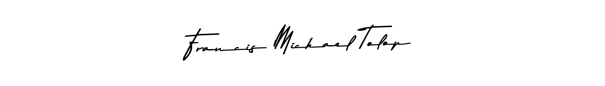 You should practise on your own different ways (Asem Kandis PERSONAL USE) to write your name (Francis Michael Tolop) in signature. don't let someone else do it for you. Francis Michael Tolop signature style 9 images and pictures png