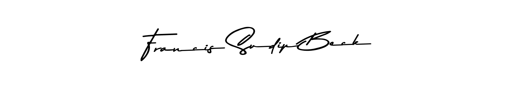 Also we have Francis Sudip Beck name is the best signature style. Create professional handwritten signature collection using Asem Kandis PERSONAL USE autograph style. Francis Sudip Beck signature style 9 images and pictures png