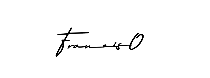 Use a signature maker to create a handwritten signature online. With this signature software, you can design (Asem Kandis PERSONAL USE) your own signature for name Francis0. Francis0 signature style 9 images and pictures png