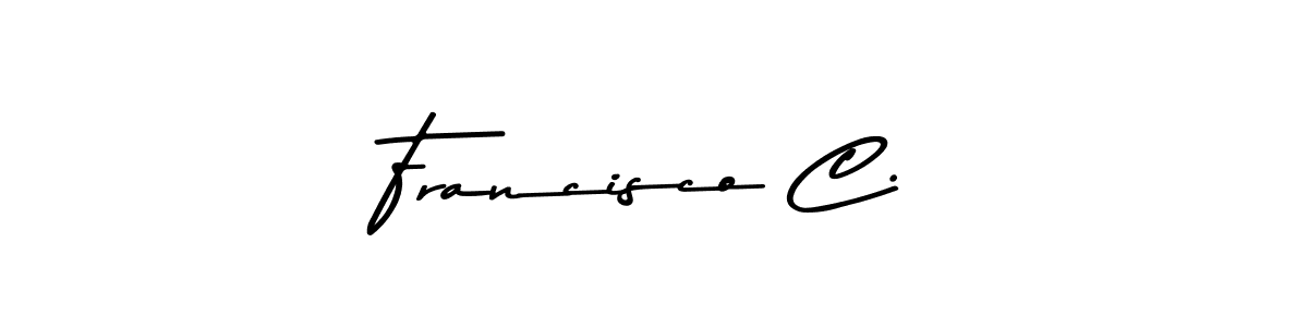 The best way (Asem Kandis PERSONAL USE) to make a short signature is to pick only two or three words in your name. The name Francisco C. include a total of six letters. For converting this name. Francisco C. signature style 9 images and pictures png