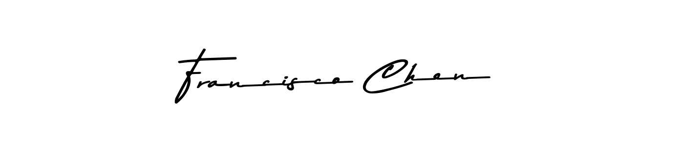 Make a beautiful signature design for name Francisco Chen. With this signature (Asem Kandis PERSONAL USE) style, you can create a handwritten signature for free. Francisco Chen signature style 9 images and pictures png