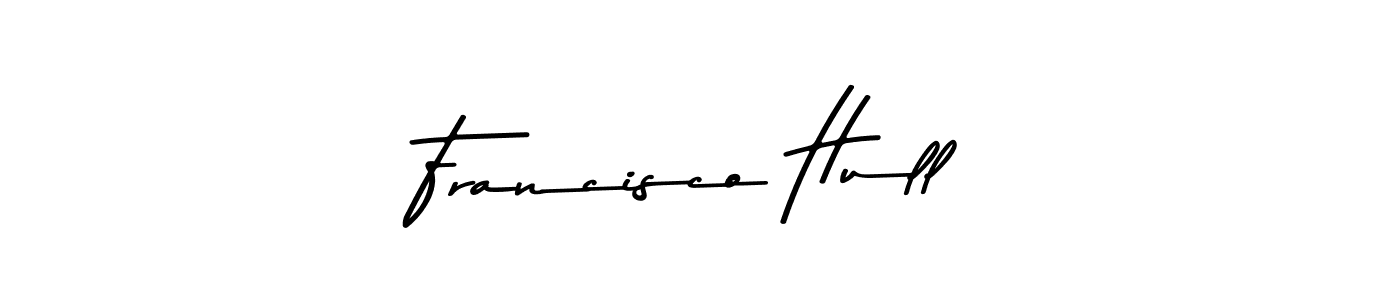 How to make Francisco Hull name signature. Use Asem Kandis PERSONAL USE style for creating short signs online. This is the latest handwritten sign. Francisco Hull signature style 9 images and pictures png