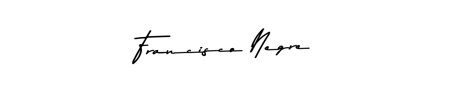 How to make Francisco Negre name signature. Use Asem Kandis PERSONAL USE style for creating short signs online. This is the latest handwritten sign. Francisco Negre signature style 9 images and pictures png