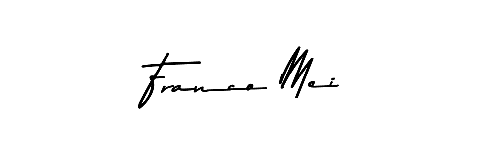 This is the best signature style for the Franco Mei name. Also you like these signature font (Asem Kandis PERSONAL USE). Mix name signature. Franco Mei signature style 9 images and pictures png