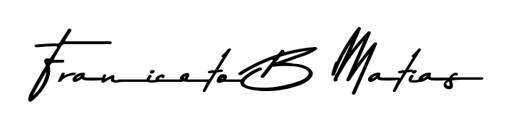 Upgrade your professional image with Franiceto B Matias signature created with Asem Kandis PERSONAL USE font. Fast, free, and watermark-free download. Franiceto B Matias signature style 9 images and pictures png
