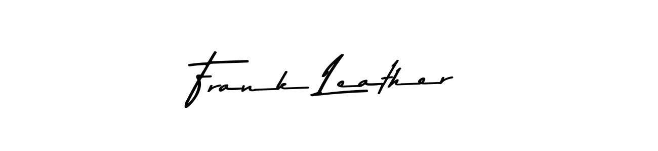 Similarly Asem Kandis PERSONAL USE is the best handwritten signature design. Signature creator online .You can use it as an online autograph creator for name Frank Leather. Frank Leather signature style 9 images and pictures png