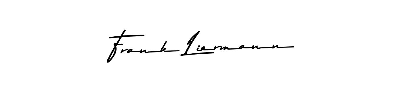 Create a beautiful signature design for name Frank Liermann. With this signature (Asem Kandis PERSONAL USE) fonts, you can make a handwritten signature for free. Frank Liermann signature style 9 images and pictures png