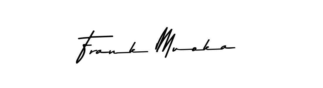How to make Frank Muoka signature? Asem Kandis PERSONAL USE is a professional autograph style. Create handwritten signature for Frank Muoka name. Frank Muoka signature style 9 images and pictures png