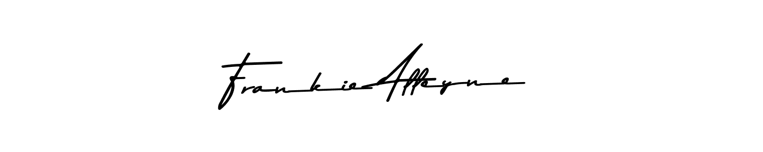 Make a beautiful signature design for name Frankie Alleyne. With this signature (Asem Kandis PERSONAL USE) style, you can create a handwritten signature for free. Frankie Alleyne signature style 9 images and pictures png