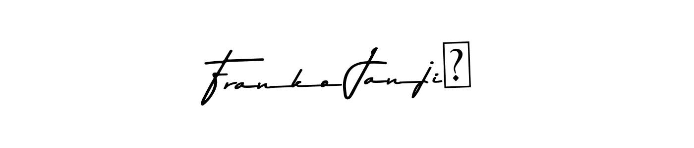 You should practise on your own different ways (Asem Kandis PERSONAL USE) to write your name (Franko Janjić) in signature. don't let someone else do it for you. Franko Janjić signature style 9 images and pictures png