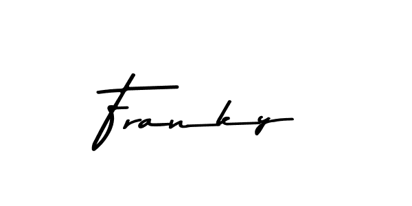 You should practise on your own different ways (Asem Kandis PERSONAL USE) to write your name (Franky) in signature. don't let someone else do it for you. Franky signature style 9 images and pictures png