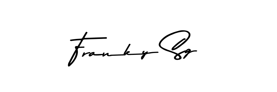 Franky Sg stylish signature style. Best Handwritten Sign (Asem Kandis PERSONAL USE) for my name. Handwritten Signature Collection Ideas for my name Franky Sg. Franky Sg signature style 9 images and pictures png