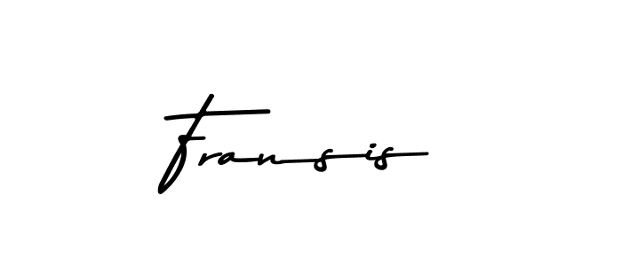 How to make Fransis name signature. Use Asem Kandis PERSONAL USE style for creating short signs online. This is the latest handwritten sign. Fransis signature style 9 images and pictures png