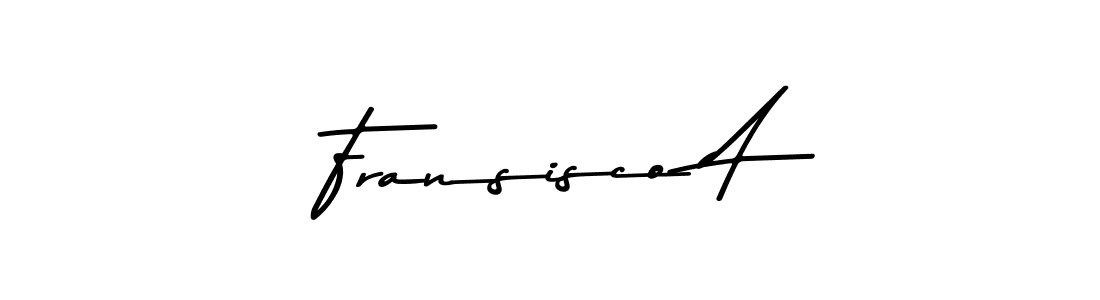Also we have Fransisco A name is the best signature style. Create professional handwritten signature collection using Asem Kandis PERSONAL USE autograph style. Fransisco A signature style 9 images and pictures png