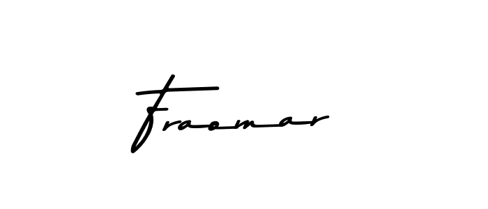 Make a beautiful signature design for name Fraomar. With this signature (Asem Kandis PERSONAL USE) style, you can create a handwritten signature for free. Fraomar signature style 9 images and pictures png