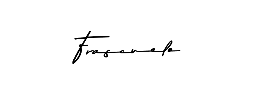 You should practise on your own different ways (Asem Kandis PERSONAL USE) to write your name (Frascuelo) in signature. don't let someone else do it for you. Frascuelo signature style 9 images and pictures png