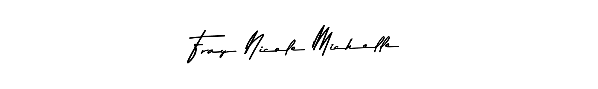 if you are searching for the best signature style for your name Fray Nicole Michelle. so please give up your signature search. here we have designed multiple signature styles  using Asem Kandis PERSONAL USE. Fray Nicole Michelle signature style 9 images and pictures png
