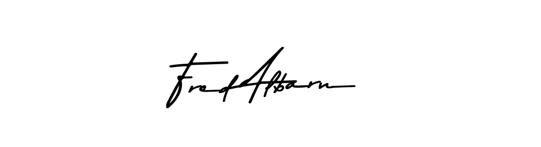 Create a beautiful signature design for name Fred Albarn. With this signature (Asem Kandis PERSONAL USE) fonts, you can make a handwritten signature for free. Fred Albarn signature style 9 images and pictures png