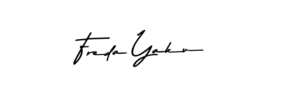 How to make Freda Yaku signature? Asem Kandis PERSONAL USE is a professional autograph style. Create handwritten signature for Freda Yaku name. Freda Yaku signature style 9 images and pictures png