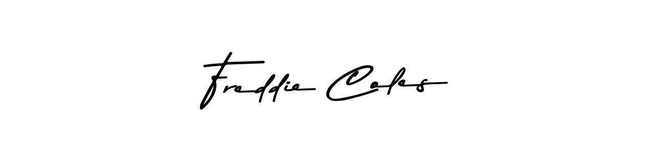 You should practise on your own different ways (Asem Kandis PERSONAL USE) to write your name (Freddie Coles) in signature. don't let someone else do it for you. Freddie Coles signature style 9 images and pictures png