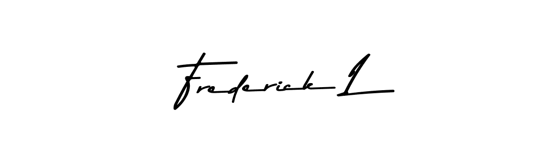 Frederick L stylish signature style. Best Handwritten Sign (Asem Kandis PERSONAL USE) for my name. Handwritten Signature Collection Ideas for my name Frederick L. Frederick L signature style 9 images and pictures png