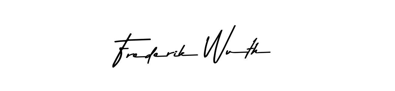 You should practise on your own different ways (Asem Kandis PERSONAL USE) to write your name (Frederik Wuth) in signature. don't let someone else do it for you. Frederik Wuth signature style 9 images and pictures png