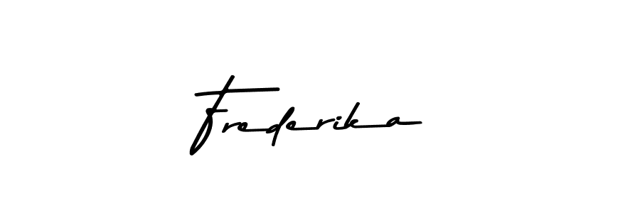 Design your own signature with our free online signature maker. With this signature software, you can create a handwritten (Asem Kandis PERSONAL USE) signature for name Frederika. Frederika signature style 9 images and pictures png