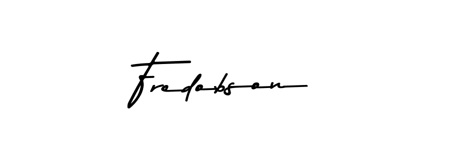 Fredobson stylish signature style. Best Handwritten Sign (Asem Kandis PERSONAL USE) for my name. Handwritten Signature Collection Ideas for my name Fredobson. Fredobson signature style 9 images and pictures png