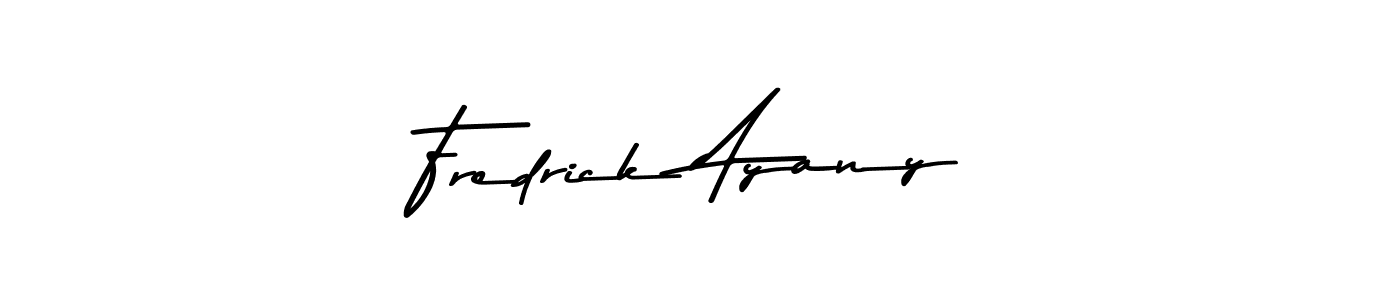 How to make Fredrick Ayany name signature. Use Asem Kandis PERSONAL USE style for creating short signs online. This is the latest handwritten sign. Fredrick Ayany signature style 9 images and pictures png