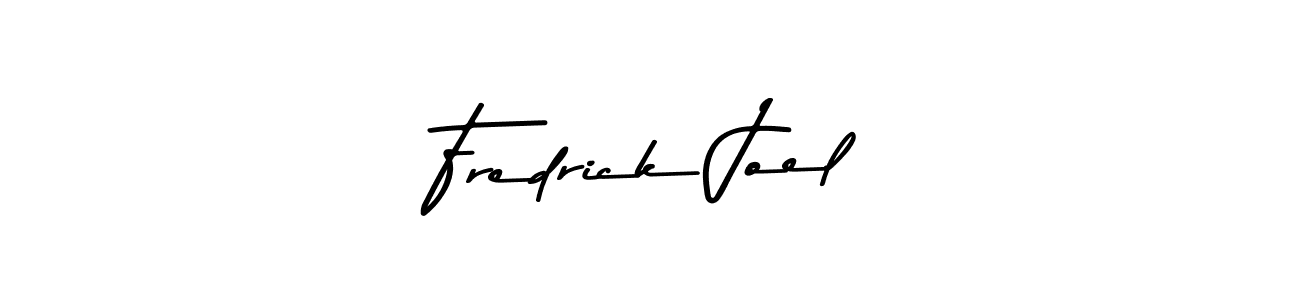 How to make Fredrick Joel name signature. Use Asem Kandis PERSONAL USE style for creating short signs online. This is the latest handwritten sign. Fredrick Joel signature style 9 images and pictures png
