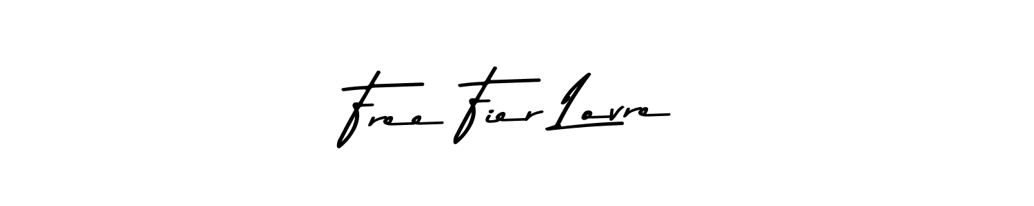 Design your own signature with our free online signature maker. With this signature software, you can create a handwritten (Asem Kandis PERSONAL USE) signature for name Free Fier Lovre. Free Fier Lovre signature style 9 images and pictures png