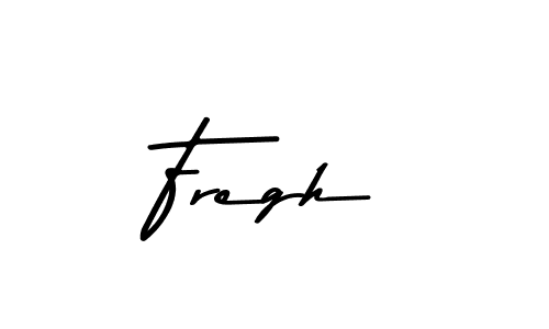 Design your own signature with our free online signature maker. With this signature software, you can create a handwritten (Asem Kandis PERSONAL USE) signature for name Fregh. Fregh signature style 9 images and pictures png