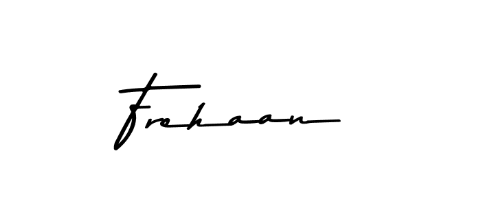 Create a beautiful signature design for name Frehaan. With this signature (Asem Kandis PERSONAL USE) fonts, you can make a handwritten signature for free. Frehaan signature style 9 images and pictures png